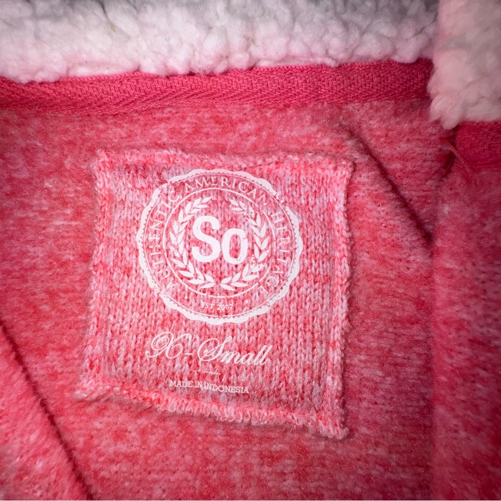 SO Pink Sherpa-Lined Hoodie Jacket - Picture 4 of 12